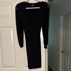 Elegant Black Shimmer Dress